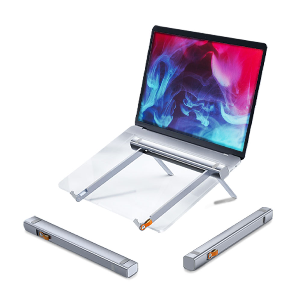 노트북 맥북 거치대 받침대 스탠드 접이식 휴대용 각도조절 알루미늄 ZT-LT01